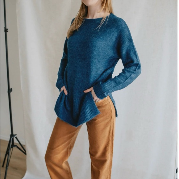 Fidelity Modern American Rexford High Waist Wide Brown Corduroy Jeans Sz 25 NWT - Picture 2 of 7